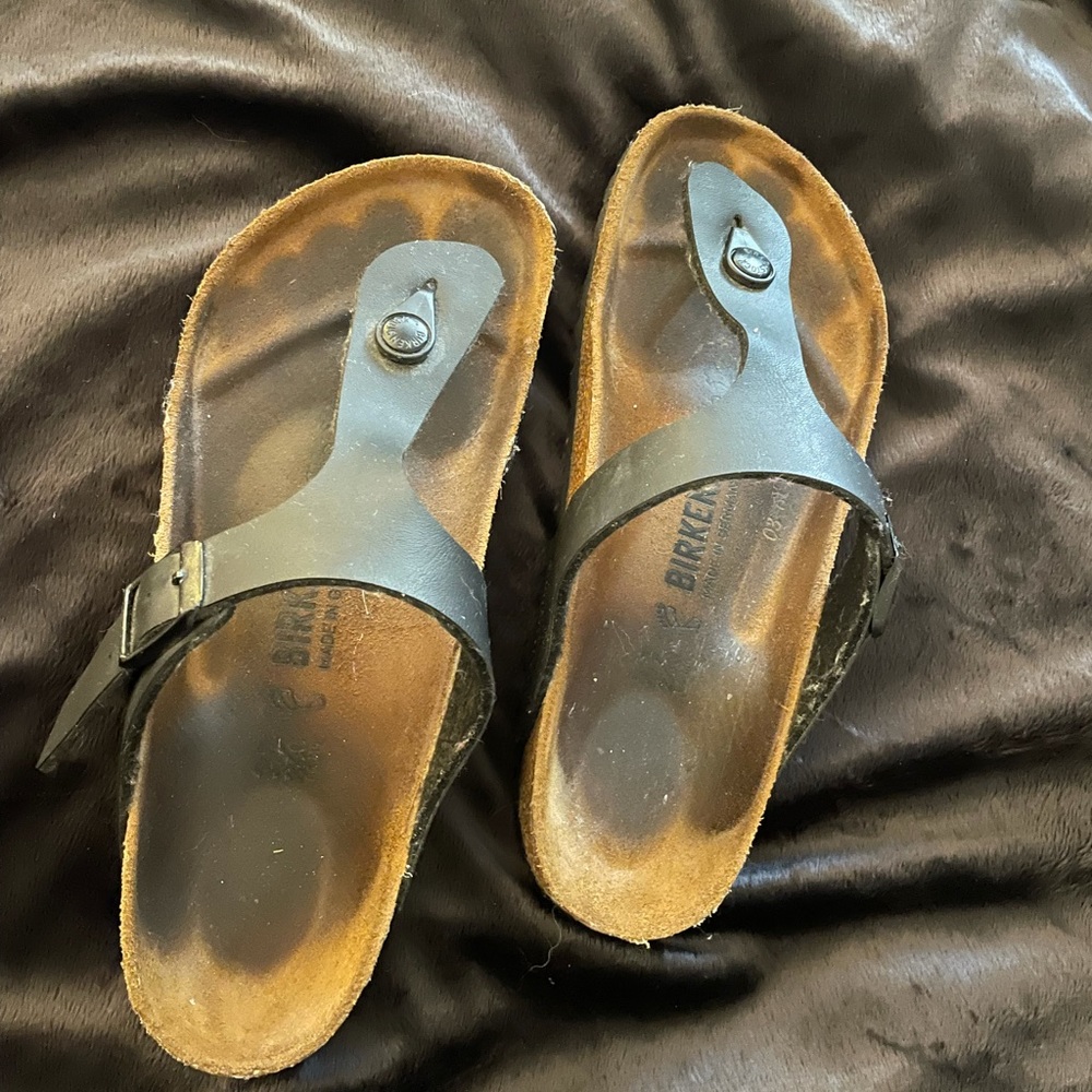 Black Birkenstock sandals